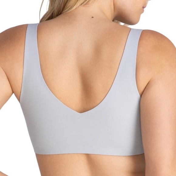 Honeylove Light Gray Soft Form V Neck Bra - Picture 3 of 7